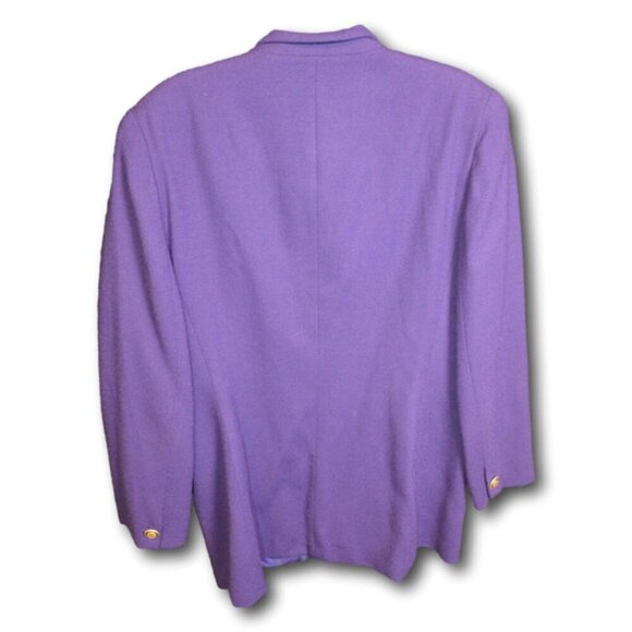 Vintage Christian Dior Purple Blazer - Elegant Women's Jacket Size: 10 - Picture 2 of 4